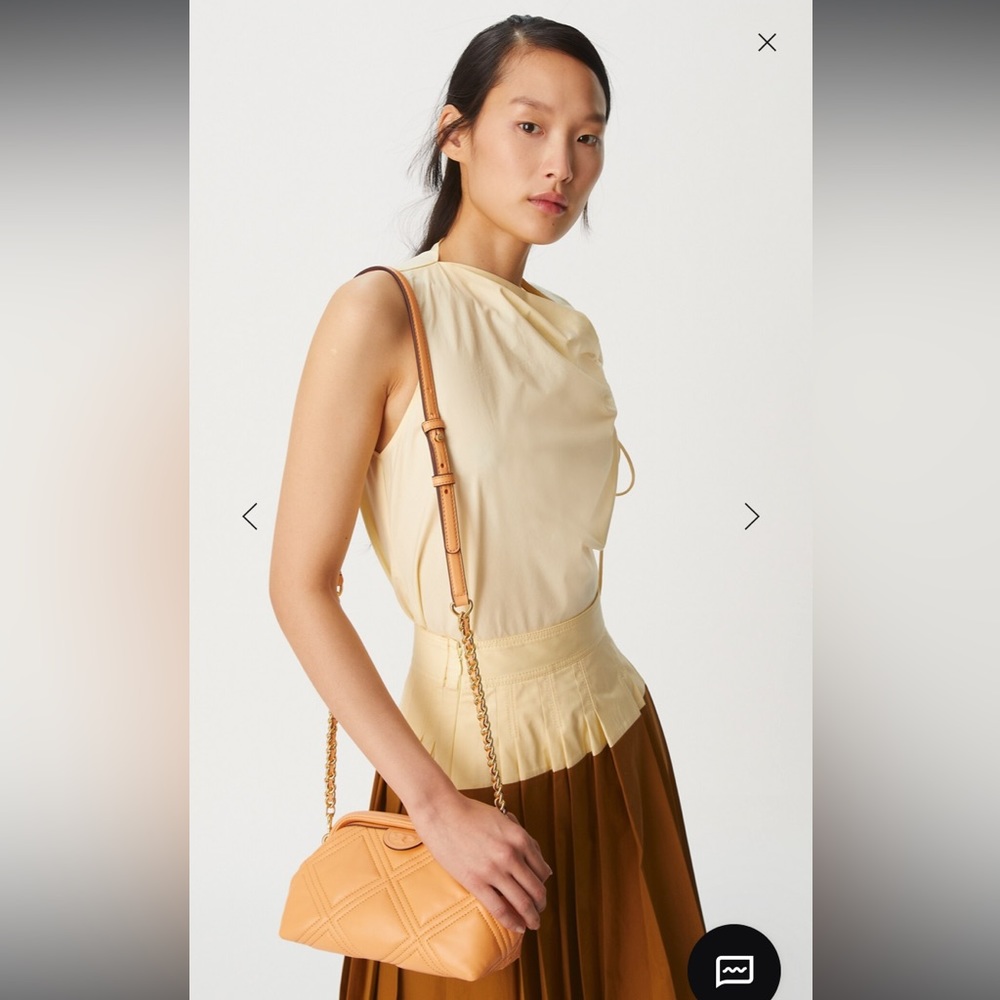 NWT Tory Burch Fleming Soft Small Frame Crossbody, Northern Blue, $528 - Picture 5 of 5